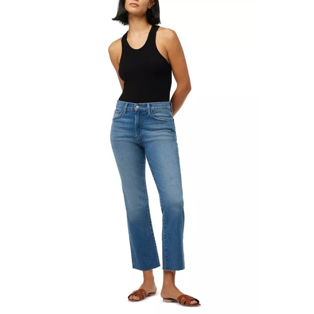 Joe's Jeans Raw Hem Kick Flare High Rise Jeans